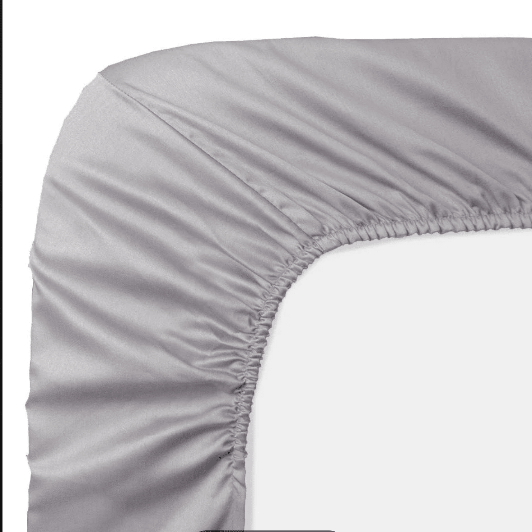 Cearsaf de pat cu elastic Lyocell culoare gri - NUIT - 6438370111059