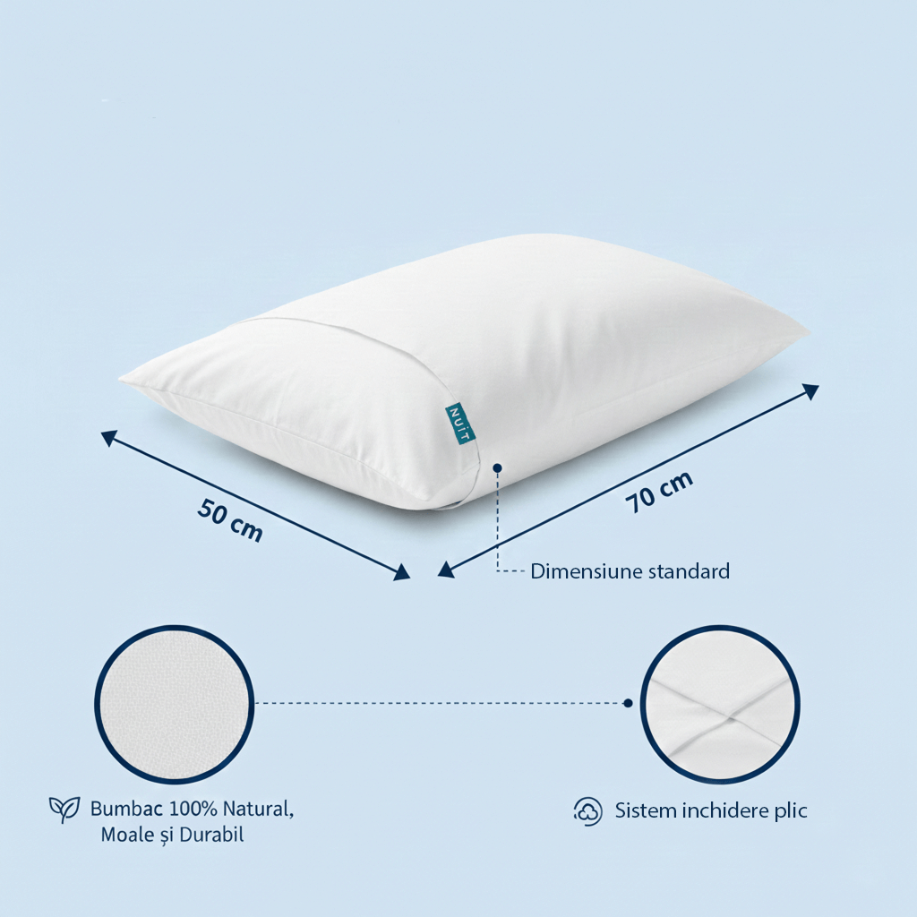 Față de Pernă Bumbac Satinat