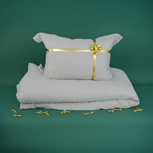 Set Gri Lyocell 1 persoana – Fata de Perna + Plic de Pilota