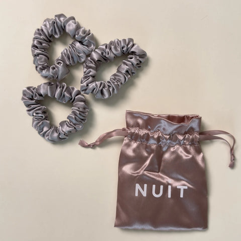 Set 3 elastice de păr din Mătase Mulberry