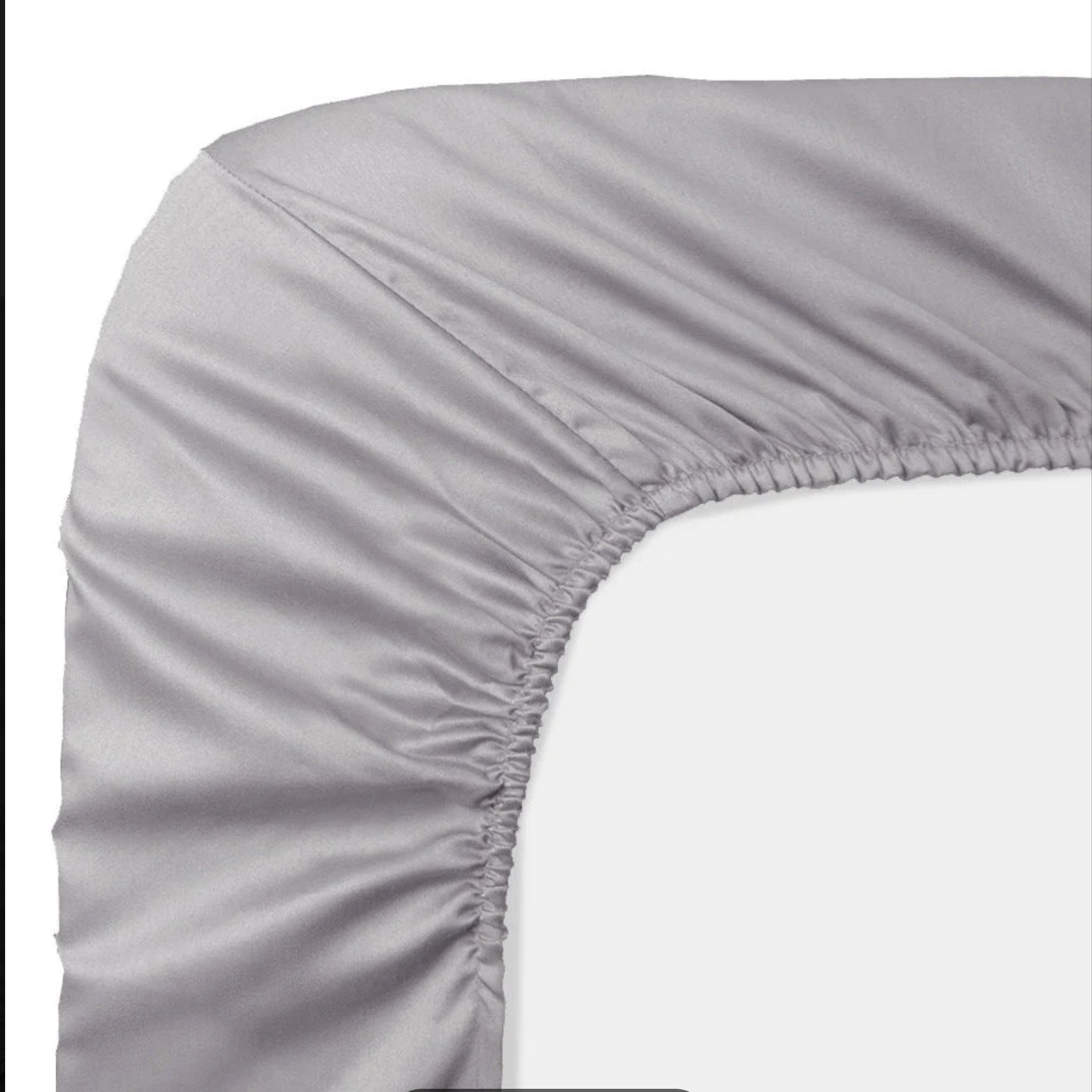 Cearsaf de pat cu elastic Lyocell culoare gri