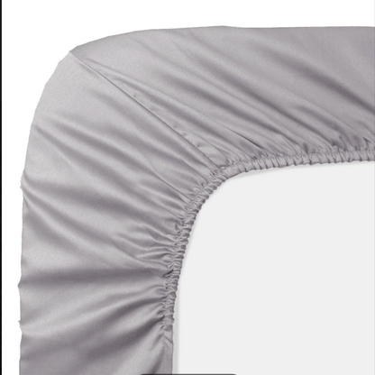 Cearsaf de pat cu elastic Lyocell culoare gri