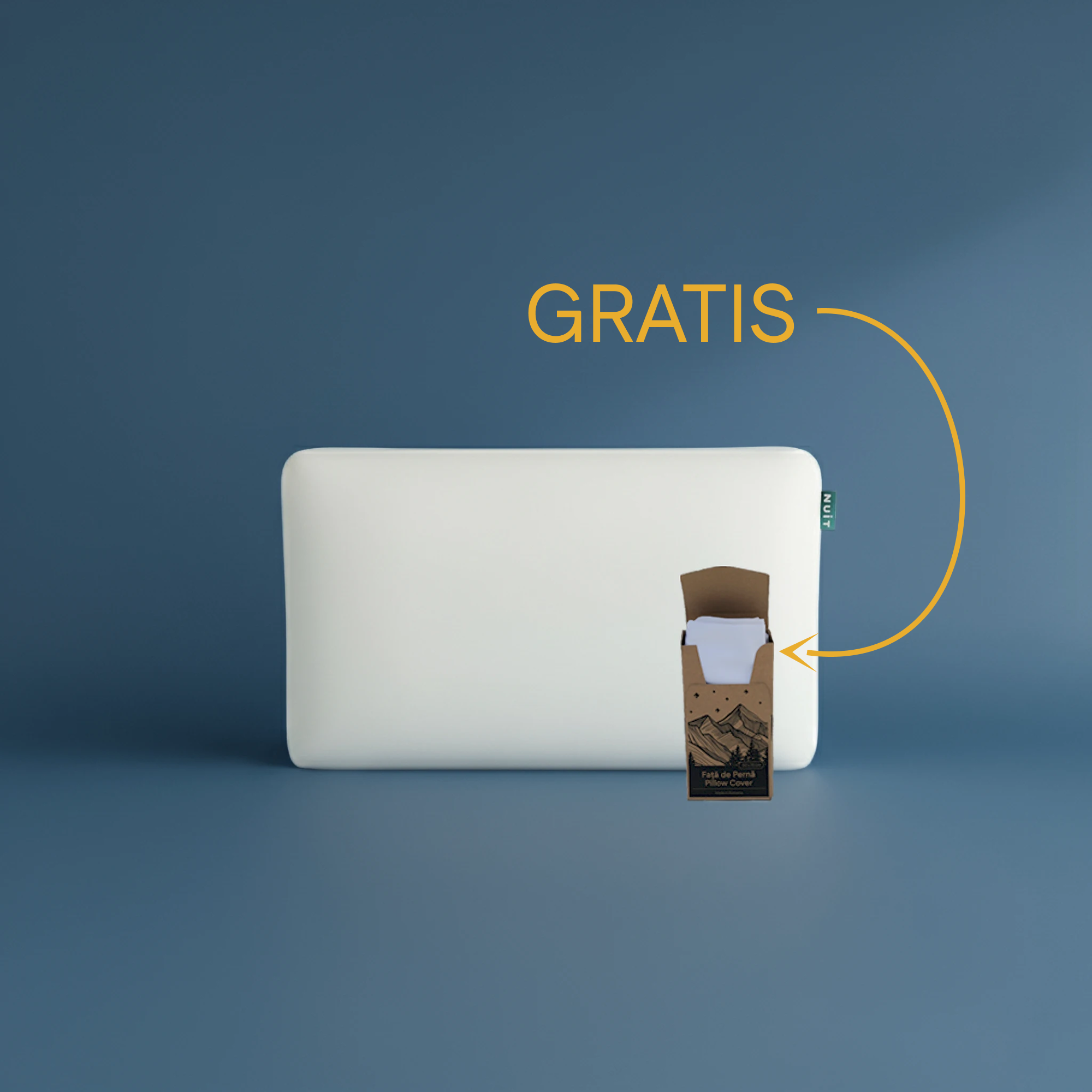 Perna Latex  +  Fata de Perna din Bumbac