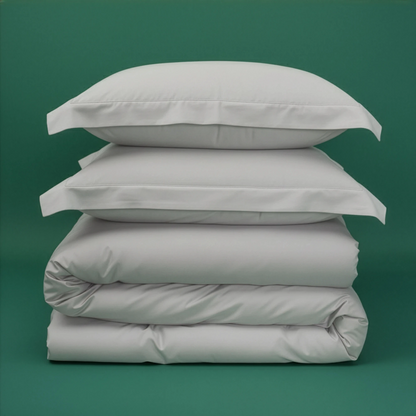 Set Gri Lyocell 2 persoane – 2 Fete de Perna + Plic de Pilota